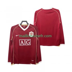 Maillot de Foot Manchester United 2006 2007 Domicile Retro Manches Longues